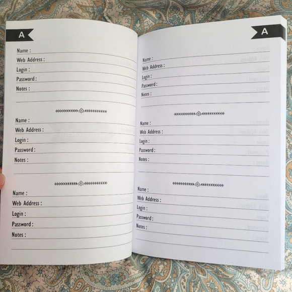 WTF is My Password Book Handy Log to Store Vital Info BRAND NEW - Picture 5 of 6